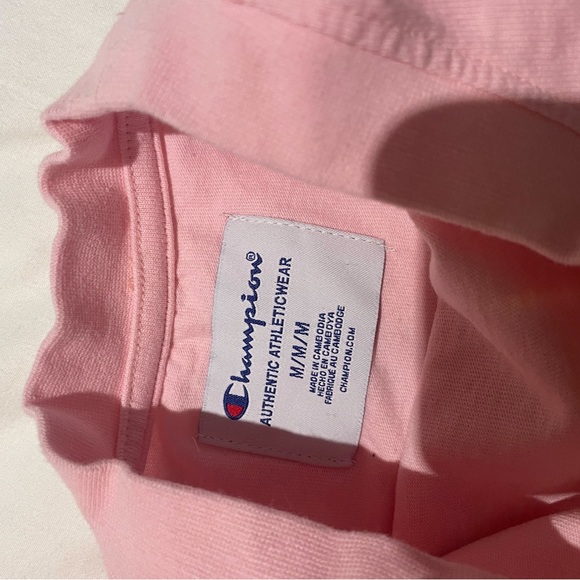 Cropped pink champions tee - Picture 3 of 3